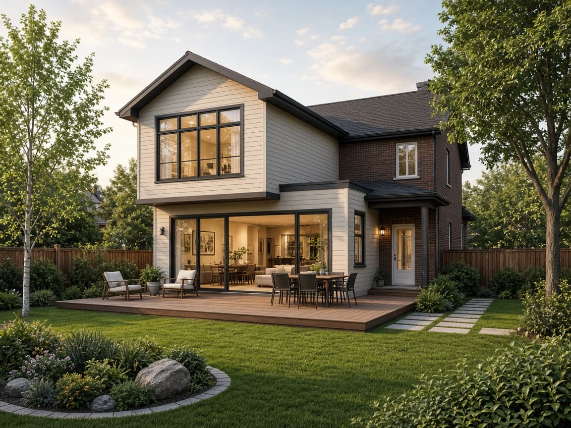 Ontario home with a two-storey addition